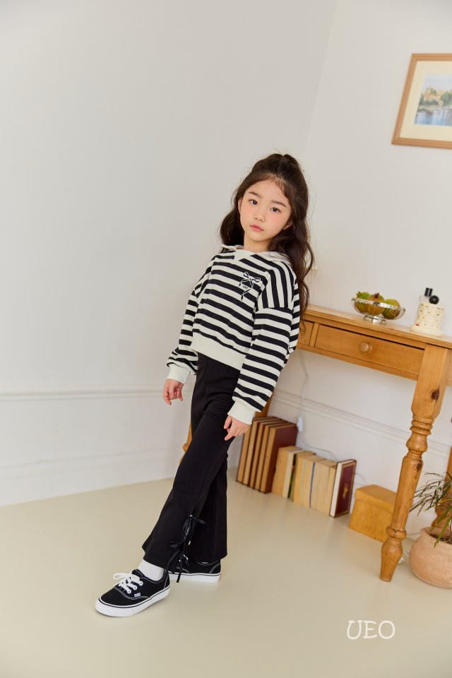 U Eo - Korean Children Fashion - #fashionkids - Slit Ribbon Boots Cut Pants - 11