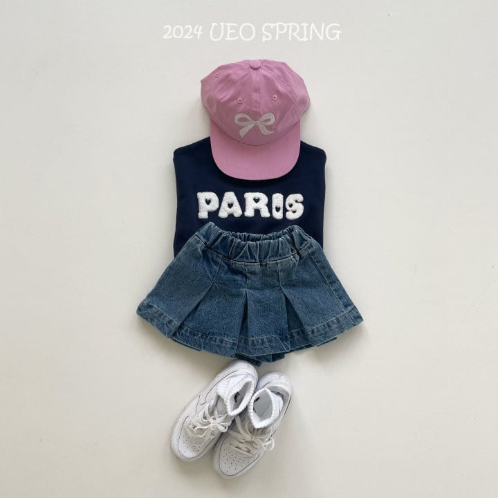 U Eo - Korean Children Fashion - #kidsshorts - Denim Skirt Pants - 8