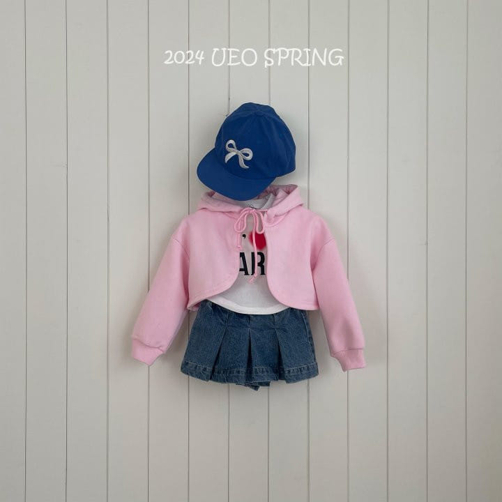 U Eo - Korean Children Fashion - #littlefashionista - Cheer Up Crop Hoody  - 5