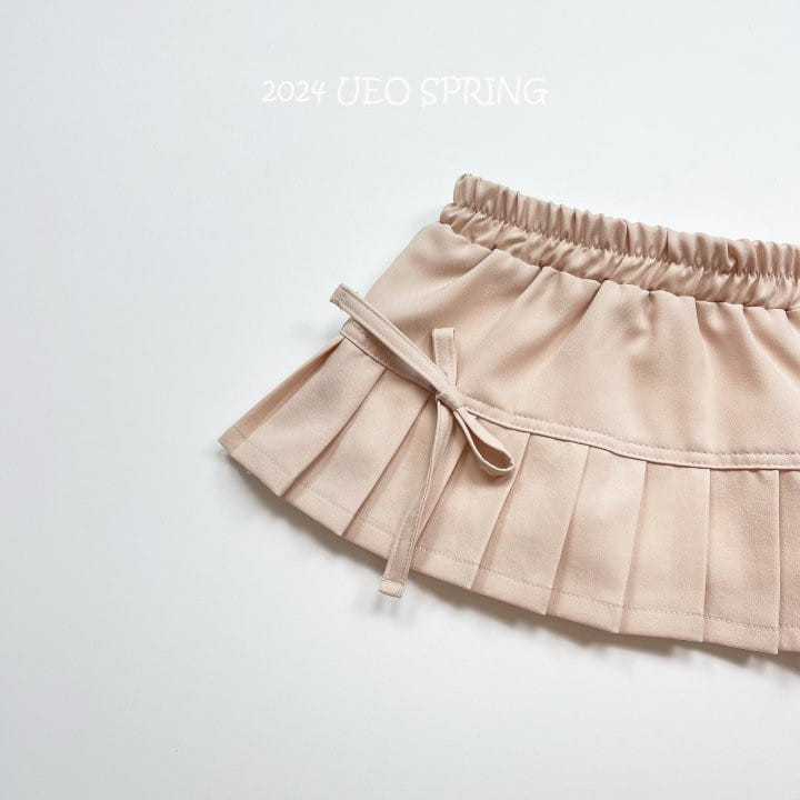 U Eo - Korean Children Fashion - #todddlerfashion - Ribbon Wrinkle Skirt - 2