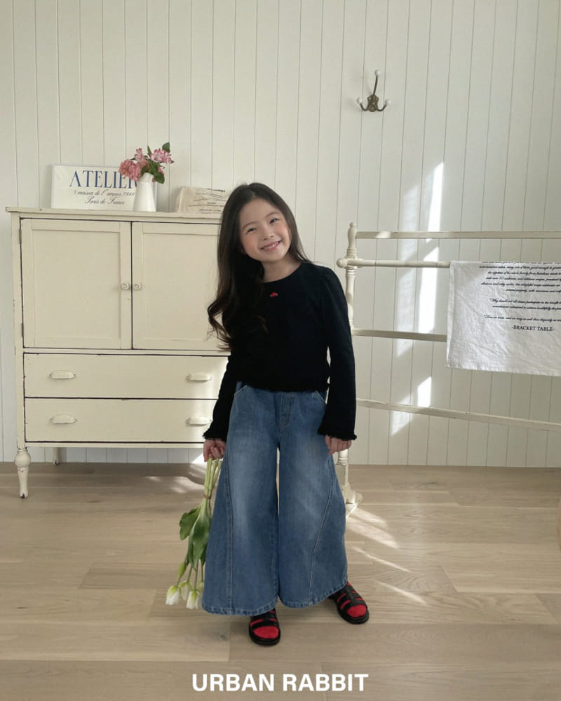 Urban Rabbit - Korean Children Fashion - #Kfashion4kids - Wide Twist Denim - 8