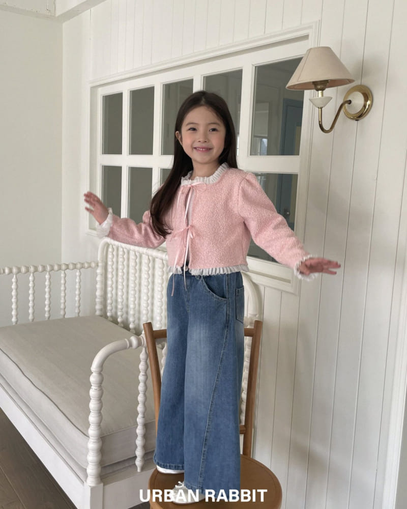 Urban Rabbit - Korean Children Fashion - #discoveringself - Wide Twist Denim - 3