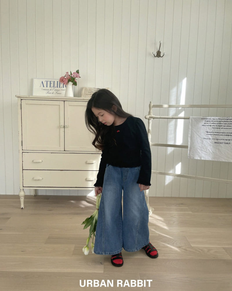 Urban Rabbit - Korean Children Fashion - #littlefashionista - Wide Twist Denim - 9