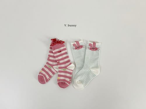 V Bunny - Korean Baby Fashion - #babyboutique - Banana Socks Set - 9