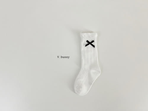 V Bunny - Korean Baby Fashion - #babyboutique - Point Ribbon Socks Set - 7