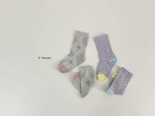 V Bunny - Korean Baby Fashion - #babyboutique - Bird Socks Set - 5