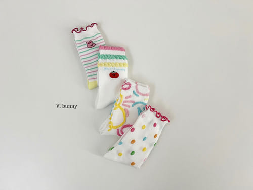 V Bunny - Korean Baby Fashion - #babyboutique - Soda Socks Set - 2