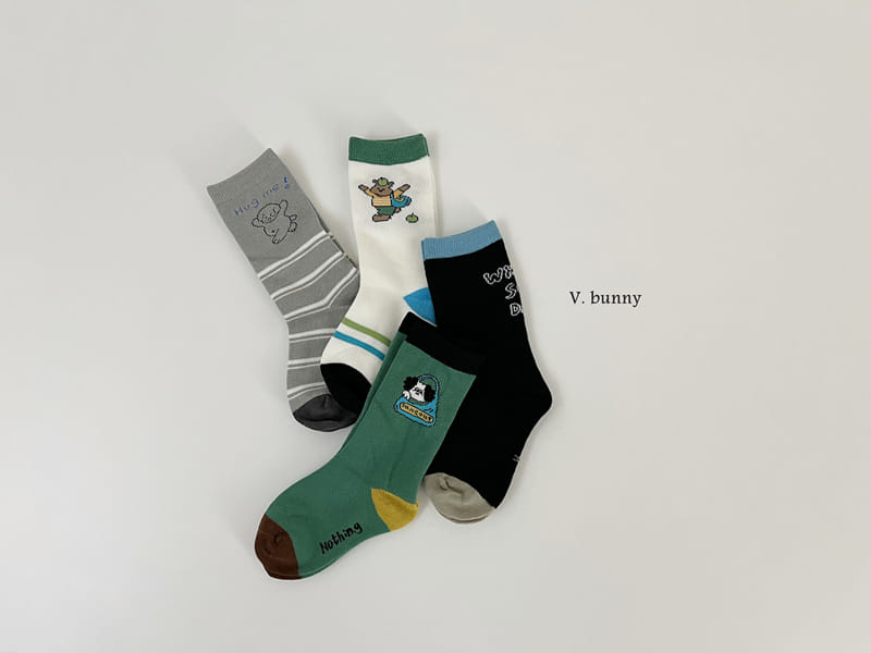 V Bunny - Korean Baby Fashion - #babyboutiqueclothing - Hug Me Socks Set