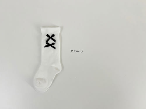 V Bunny - Korean Baby Fashion - #babyboutiqueclothing - Point Ribbon Socks Set - 8