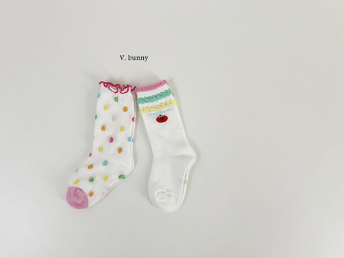 V Bunny - Korean Baby Fashion - #babyboutiqueclothing - Soda Socks Set - 3