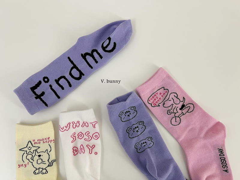 V Bunny - Korean Baby Fashion - #babyboutiqueclothing - Find Socks Set