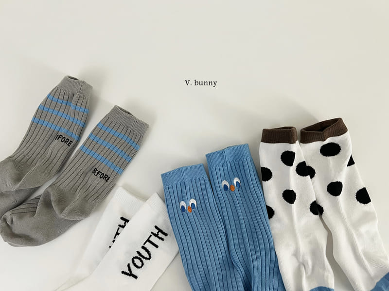 V Bunny - Korean Baby Fashion - #babyclothing - Use Socks Set - 3