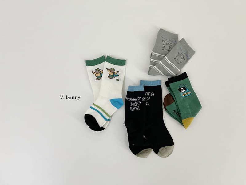 V Bunny - Korean Baby Fashion - #babyclothing - Hug Me Socks Set - 2