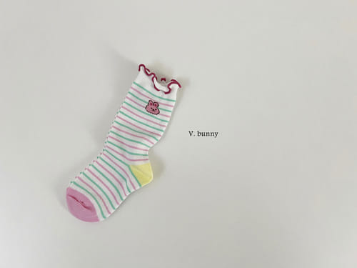 V Bunny - Korean Baby Fashion - #babyfever - Soda Socks Set - 6