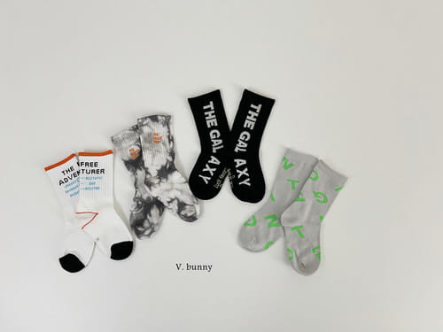 V Bunny - Korean Baby Fashion - #babyfever - Galaxy Socks Set - 4