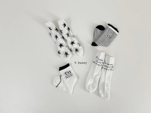 V Bunny - Korean Baby Fashion - #babygirlfashion - Star Star Socks Set