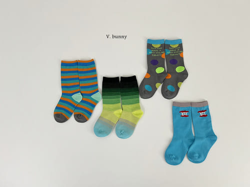 V Bunny - Korean Baby Fashion - #babylifestyle - Apple Socks Set