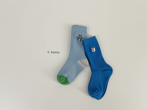 V Bunny - Korean Baby Fashion - #babyoninstagram - Puppy Socks Set - 5