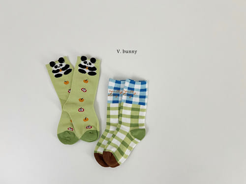 V Bunny - Korean Baby Fashion - #babylifestyle - Skates Socks Set - 4