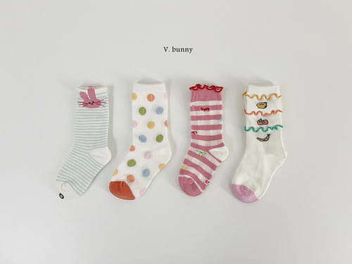 V Bunny - Korean Baby Fashion - #babyoninstagram - Banana Socks Set