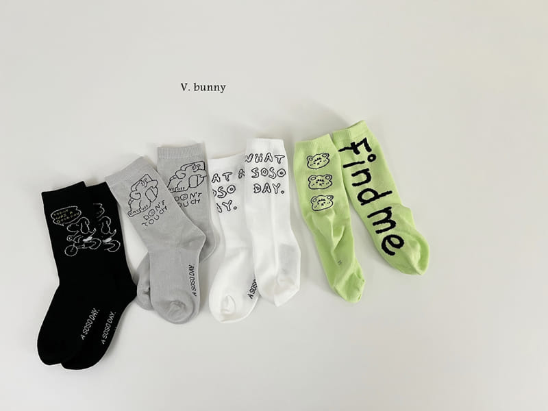 V Bunny - Korean Baby Fashion - #babyoninstagram - Find Socks Set - 7