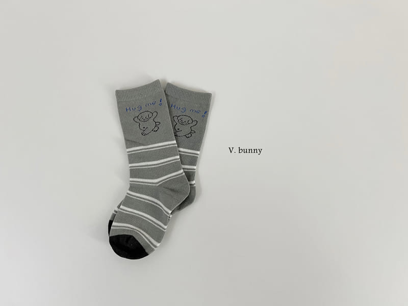 V Bunny - Korean Baby Fashion - #babyoutfit - Hug Me Socks Set - 9