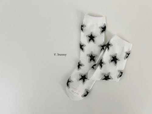 V Bunny - Korean Baby Fashion - #babyoutfit - Star Star Socks Set - 5