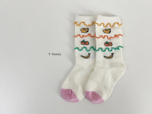 V Bunny - Korean Baby Fashion - #babywear - Banana Socks Set - 5