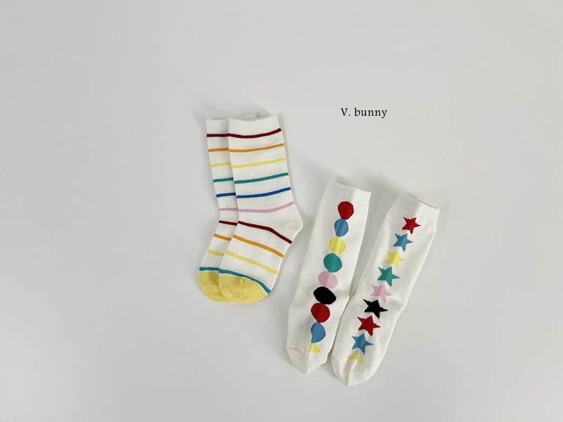 V Bunny - Korean Baby Fashion - #babywear - Ice Cone Socks Set - 2