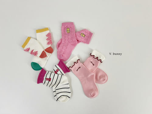 V Bunny - Korean Baby Fashion - #onlinebabyboutique - Hulla Socks Set