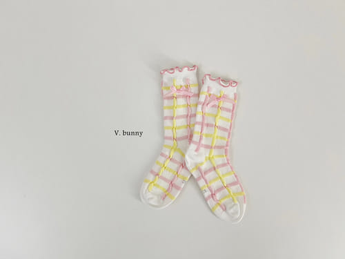 V Bunny - Korean Baby Fashion - #onlinebabyshop - Pring Pring Socks Set - 6