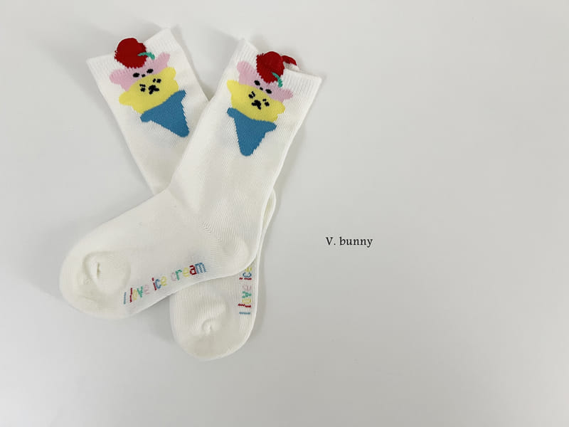 V Bunny - Korean Baby Fashion - #onlinebabyboutique - Ice Cone Socks Set - 4