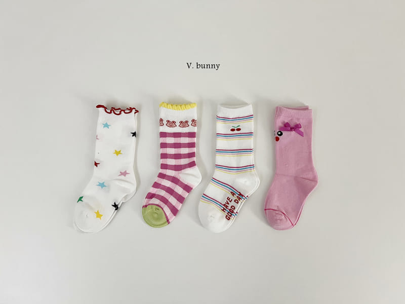 V Bunny - Korean Baby Fashion - #onlinebabyshop - Good Day Socks Set