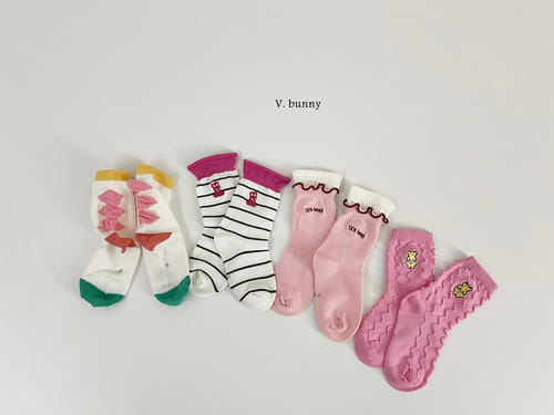 V Bunny - Korean Baby Fashion - #smilingbaby - Hulla Socks Set - 3