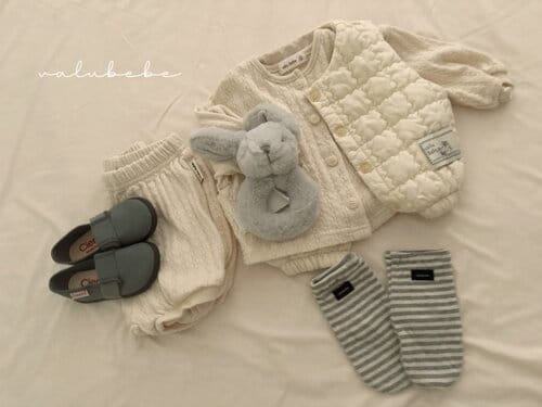 Valu Bebe - Korean Baby Fashion - #babyboutique - Biscuit Quilted Vest - 9