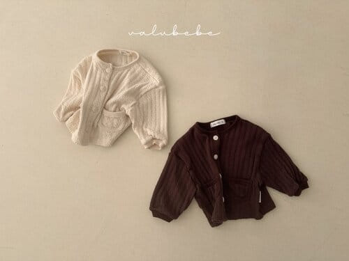 Valu Bebe - Korean Baby Fashion - #babyfashion - Coy Eyelet Cardigan