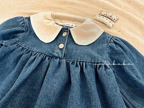 Valu Bebe - Korean Baby Fashion - #babyfashion - Petite Denim One-Piece - 2