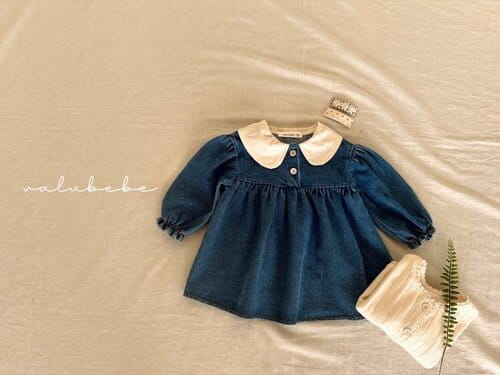 Valu Bebe - Korean Baby Fashion - #babyfever - Petite Denim One-Piece - 4