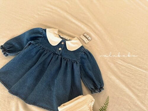 Valu Bebe - Korean Baby Fashion - #babyoninstagram - Petite Denim One-Piece - 6