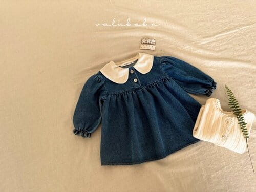 Valu Bebe - Korean Baby Fashion - #babyootd - Petite Denim One-Piece - 7