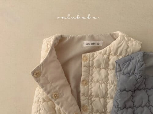 Valu Bebe - Korean Baby Fashion - #babyootd - Biscuit Quilted Vest - 2