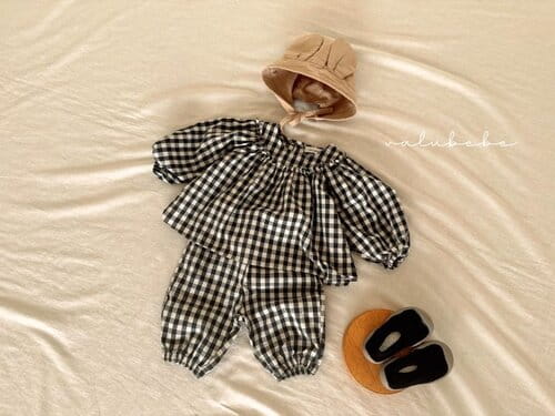 Valu Bebe - Korean Baby Fashion - #babyoutfit - Check Blouse - 3