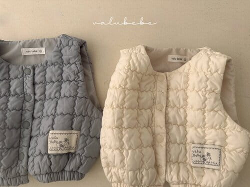 Valu Bebe - Korean Baby Fashion - #babyoutfit - Biscuit Quilted Vest - 3