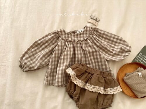 Valu Bebe - Korean Baby Fashion - #onlinebabyboutique - Check Blouse - 5