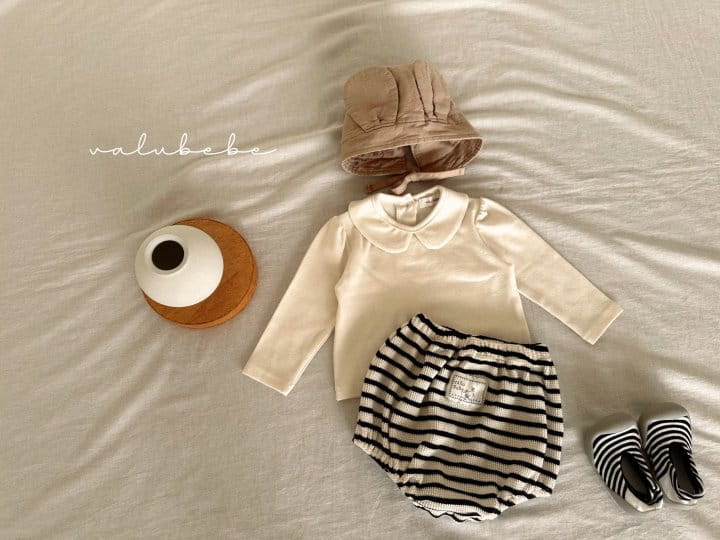 Valu Bebe - Korean Baby Fashion - #onlinebabyshop - Circle Collar Puff Tee