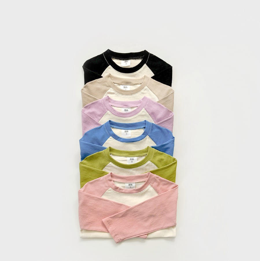 Whitesketchbook - Korean Children Fashion - #Kfashion4kids - Raglan Color Tee - 2