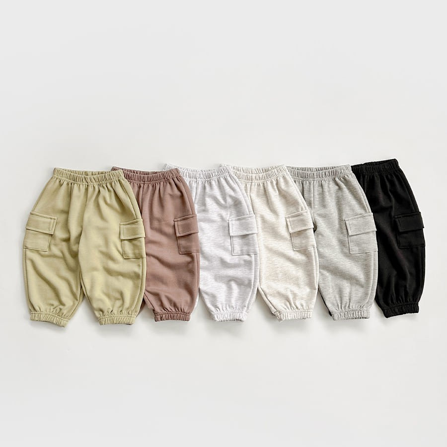 Whitesketchbook - Korean Children Fashion - #childofig - C Cargo Jogger Pants