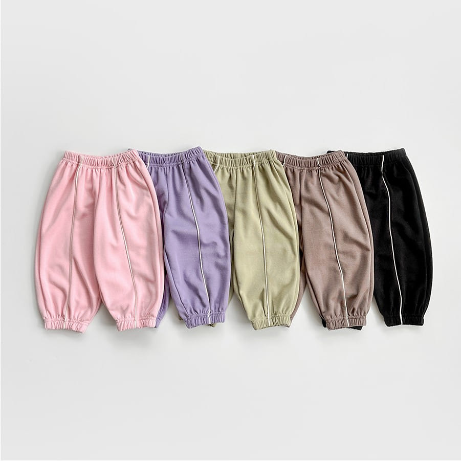 Whitesketchbook - Korean Children Fashion - #childofig - Bbing Line Jogger Pants