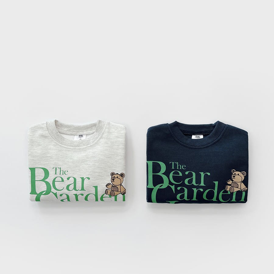 Whitesketchbook - Korean Children Fashion - #discoveringself - Garden Bear Top Bottom Set - 2