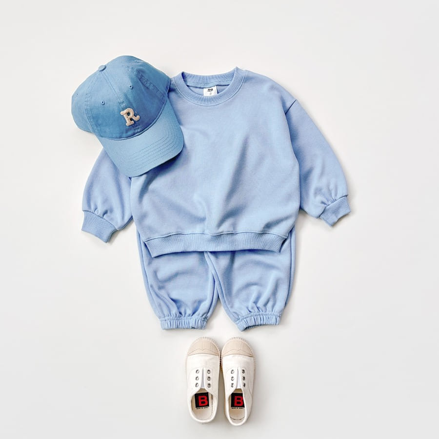 Whitesketchbook - Korean Children Fashion - #discoveringself - Muzi Sweatshirt Top Bottom Set - 12